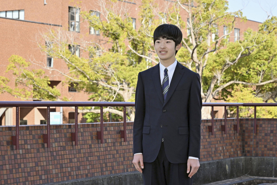 Japan’s Prince Hisahito Enters University