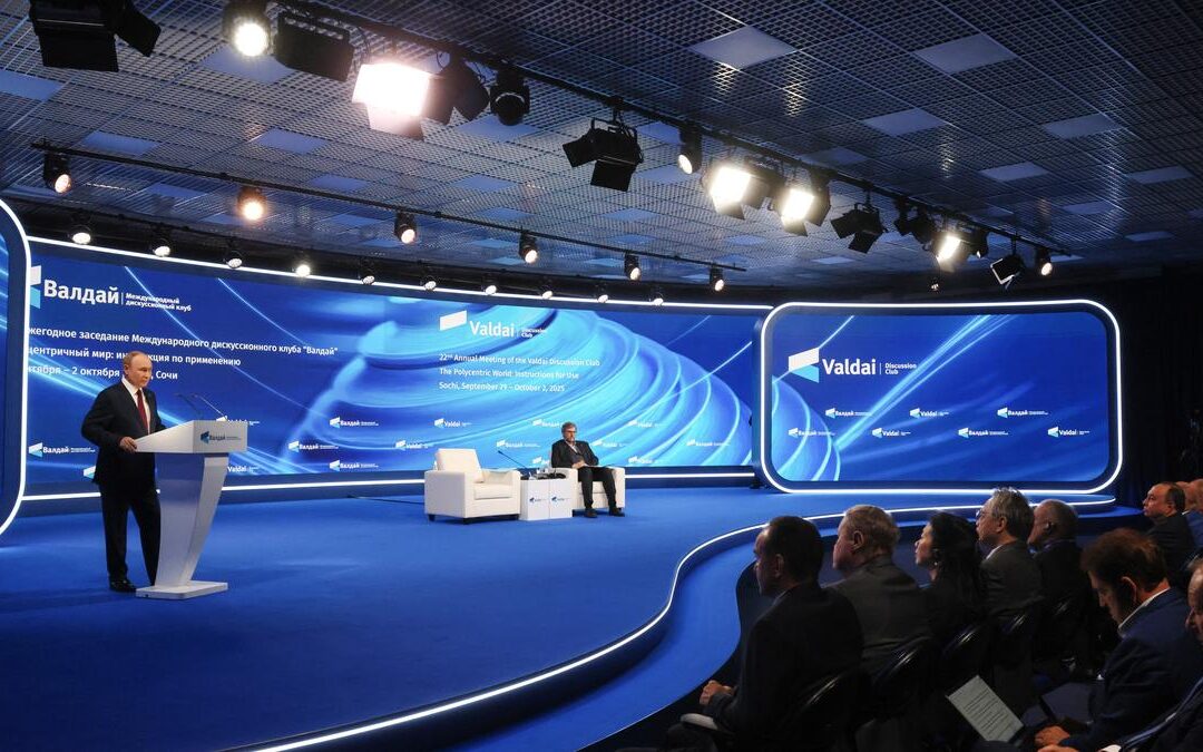 Vladimir Putin Addresses Global Issues at Valdai Discussion Club in Sochi