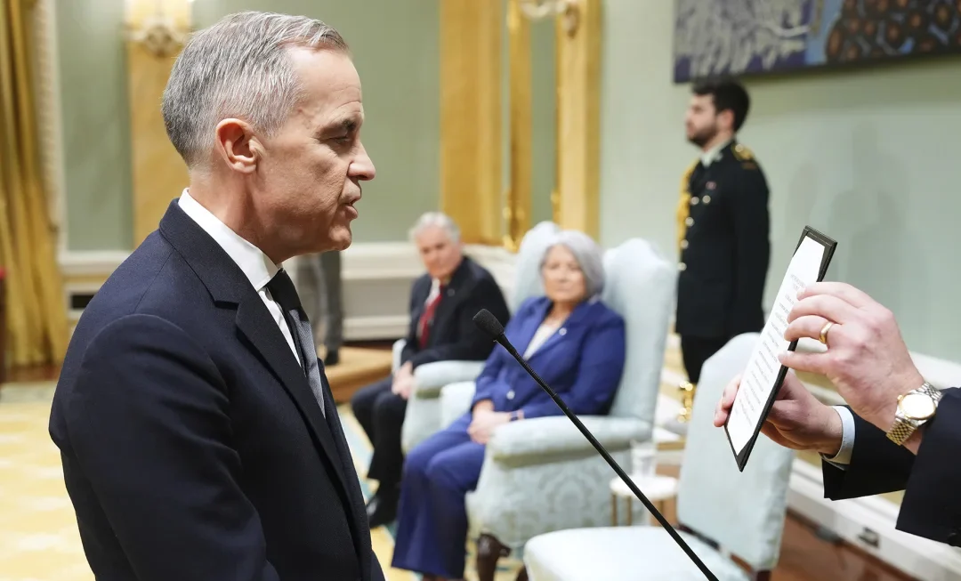 Mark Carney Sworn in as Canada’s Prime Minister After Trudeau’s Resignation, Vows to Defend Sovereignty Amid U.S. Tensions