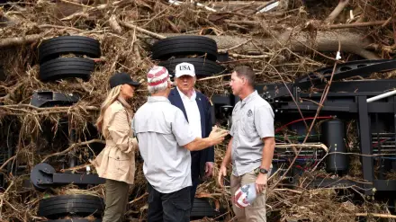 Trump Defends Federal Response During Visit to Texas Flood Zone as Death Toll Tops 120