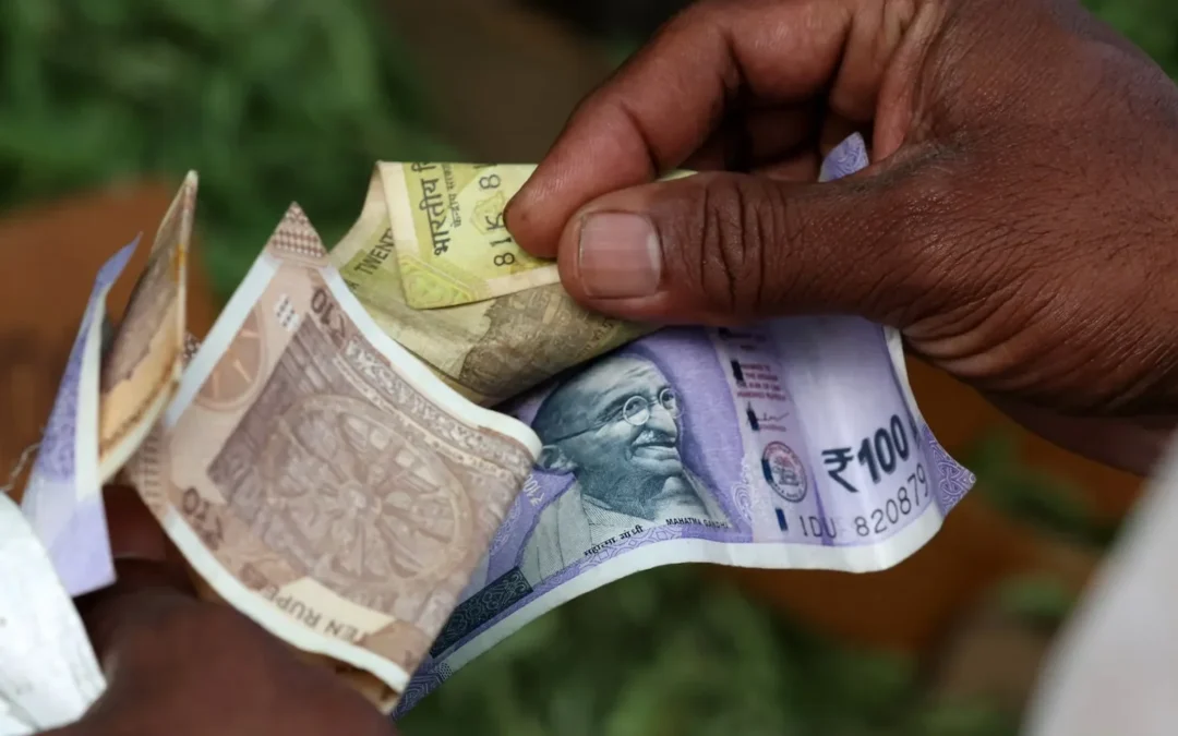 Indian Rupee Slides to Record Low on Equity Outflows