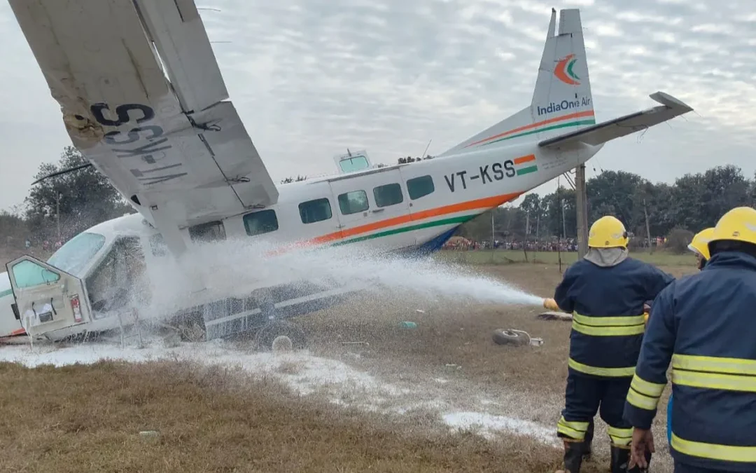 Small aircraft crash-lands near Rourkela, six injured